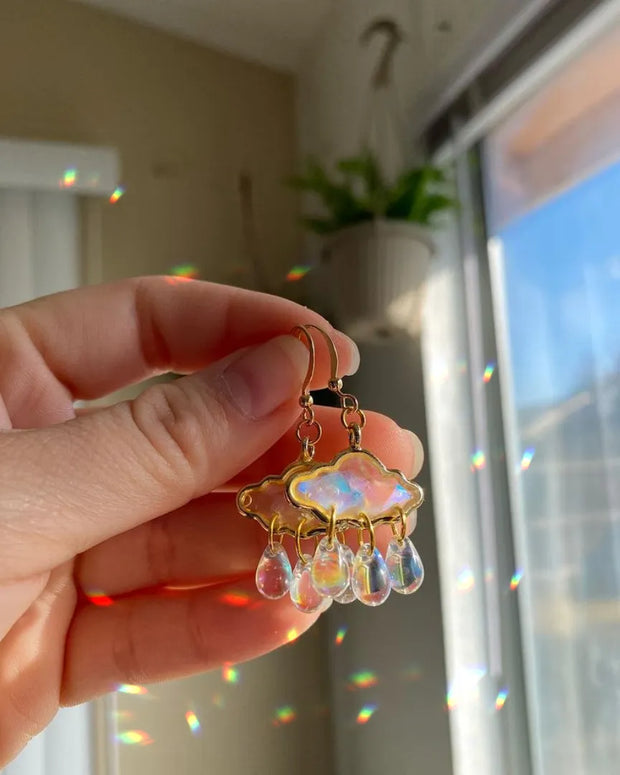 Handmade Resin Celestial Earrings 