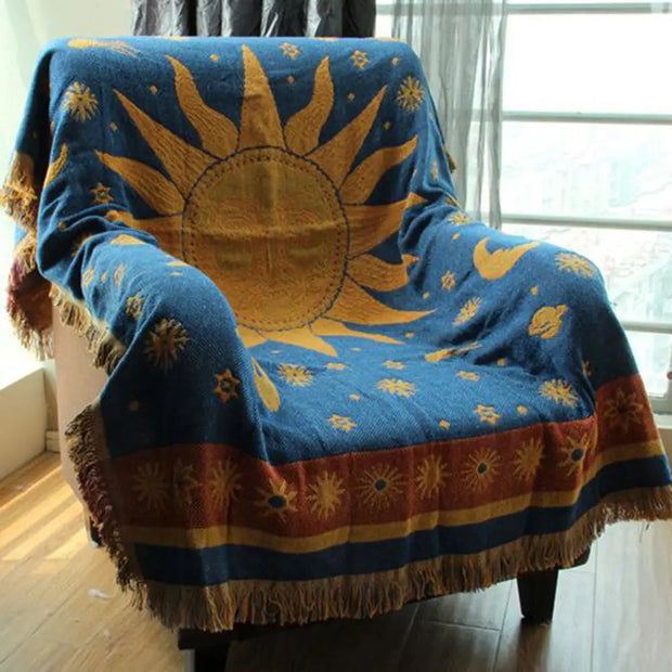 Vintage Sun Blanket with Tassel