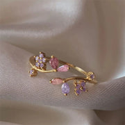 Cute Flower Moon Butterfly Rings