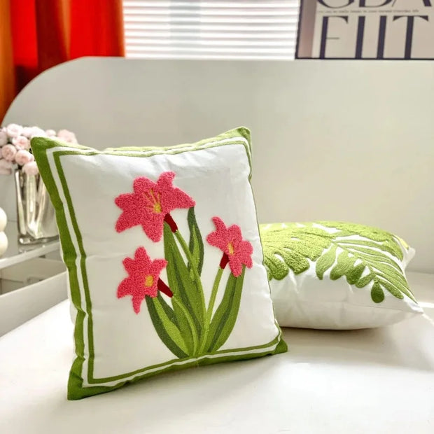 Floral Embroidered Pillowcases