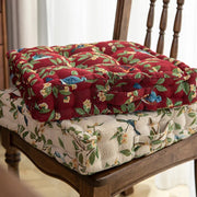 Flower Themed Pleated Seat Cushion