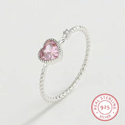 Pink Heart Love Ring