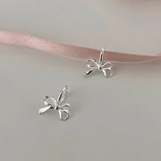 Mini Silver Bowknot Earrings