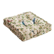 Flower Themed Pleated Seat Cushion