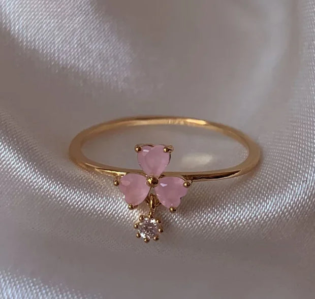 Cute Flower Moon Butterfly Rings