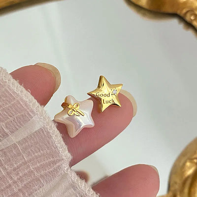 Shell Star Stud Earrings